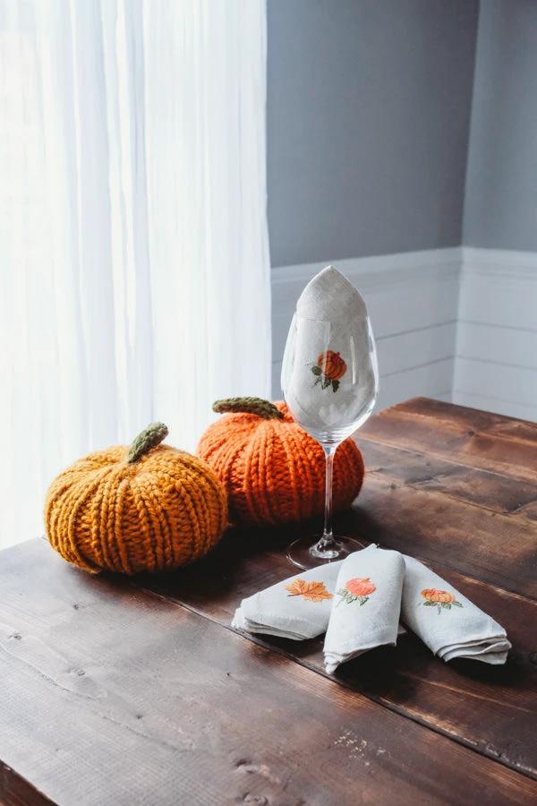 Fall Cocktail Napkin Set (set of 4) by Maison d'Haiti
