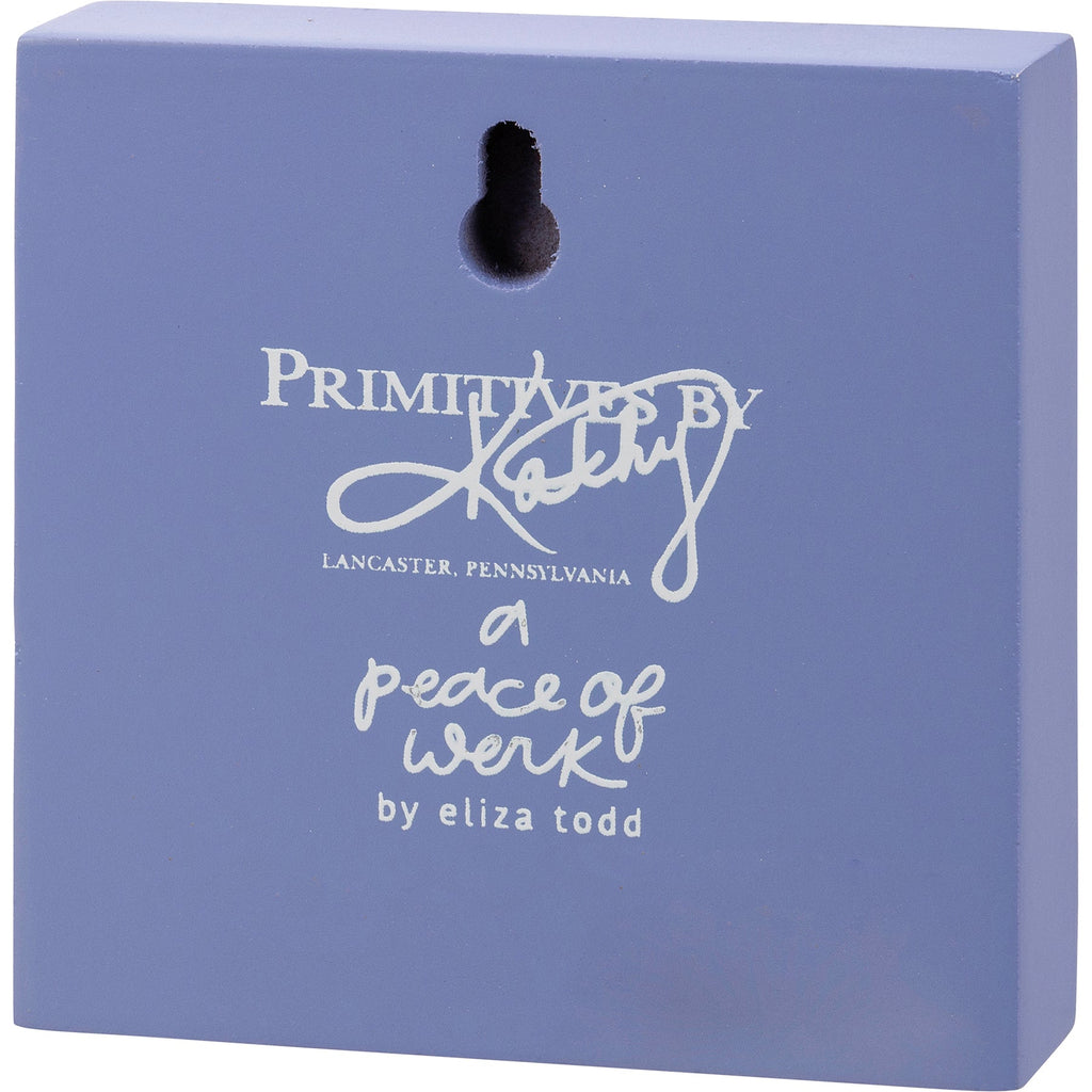 Make Other People Comfortable Inspo Floral Block Sign | 4" x 4"