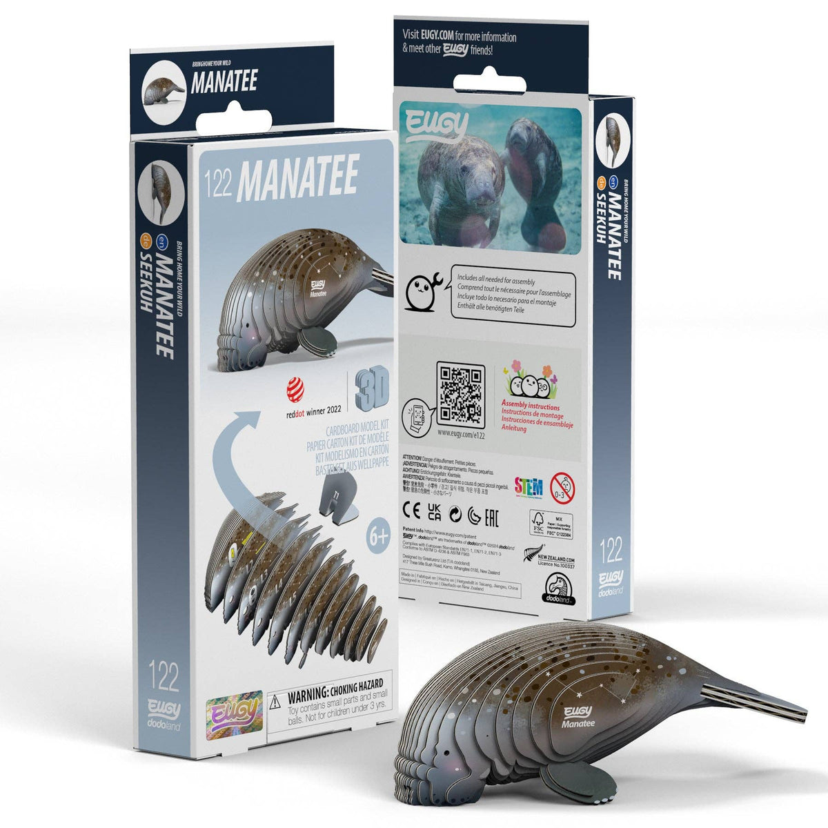 Manatee 3D Puzzle for Kids | Ocean STEM Craft & Building Activity
