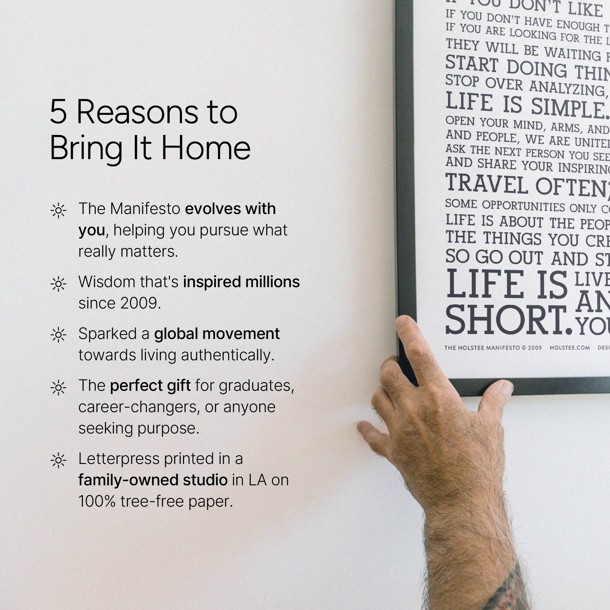 Signed Holstee Manifesto Poster