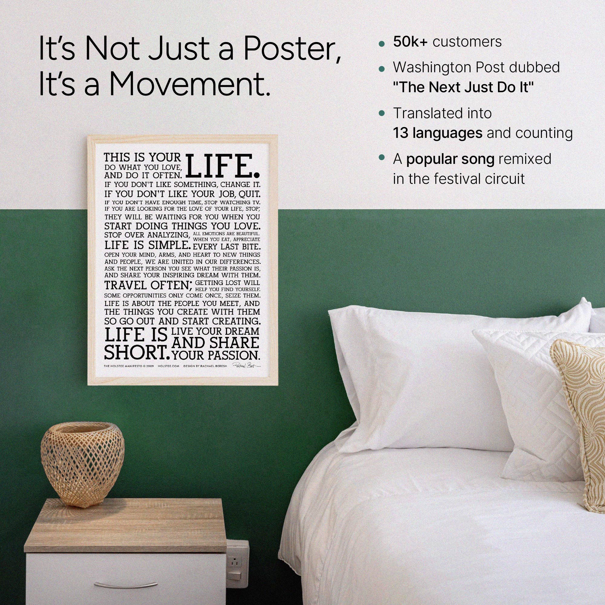Signed Holstee Manifesto Poster