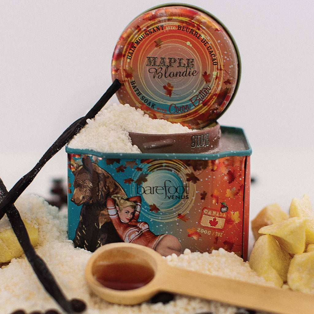Maple Blondie Bath Soak – Sugar Maple, Vanilla & Espresso, Cocoa Butter Soothing Bath