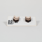 Small Wood Stud Earrings | Geometric Designs