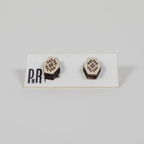 Small Wood Stud Earrings | Geometric Designs