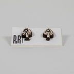 Small Wood Stud Earrings | Geometric Designs
