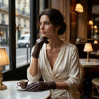 Marcella (brown) - Unlined women’s lambskin leather gloves