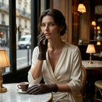 Marcella (brown) - Unlined women’s lambskin leather gloves