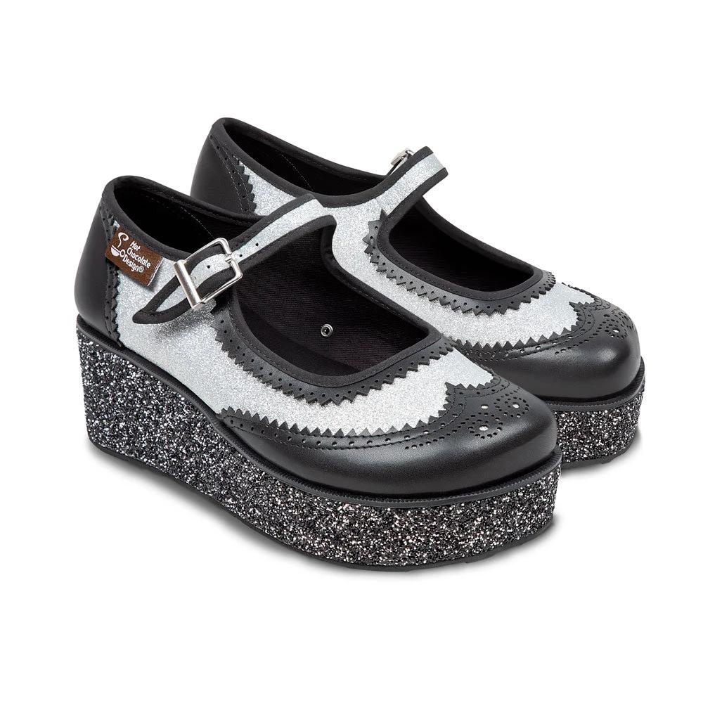 Chocolaticas® Havana Glitter Women's Mary Jane Platform by Hot Chocolate Design