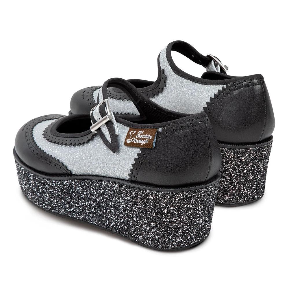 Chocolaticas® Havana Glitter Women's Mary Jane Platform by Hot Chocolate Design