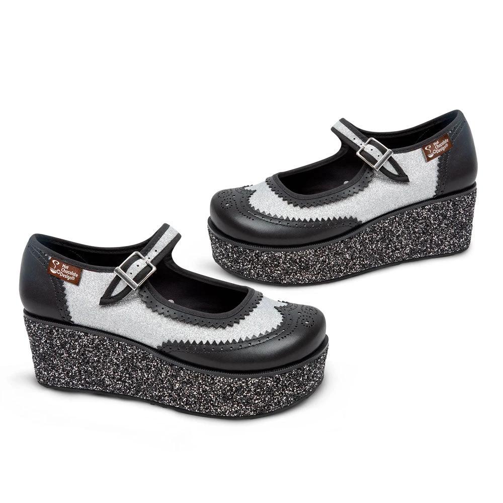 Chocolaticas® Havana Glitter Women's Mary Jane Platform by Hot Chocolate Design