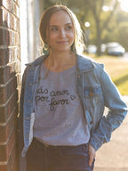 More Love Please Tee - Grey by Fair Anita