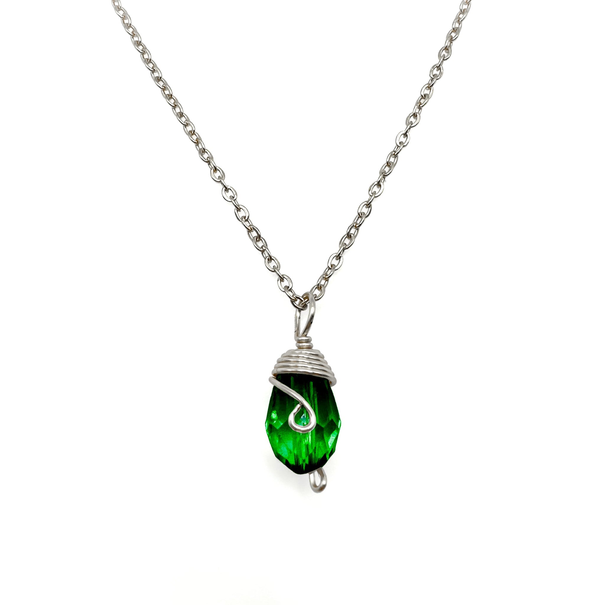 Silver Birthstone necklace by Alegria Accessories Inc