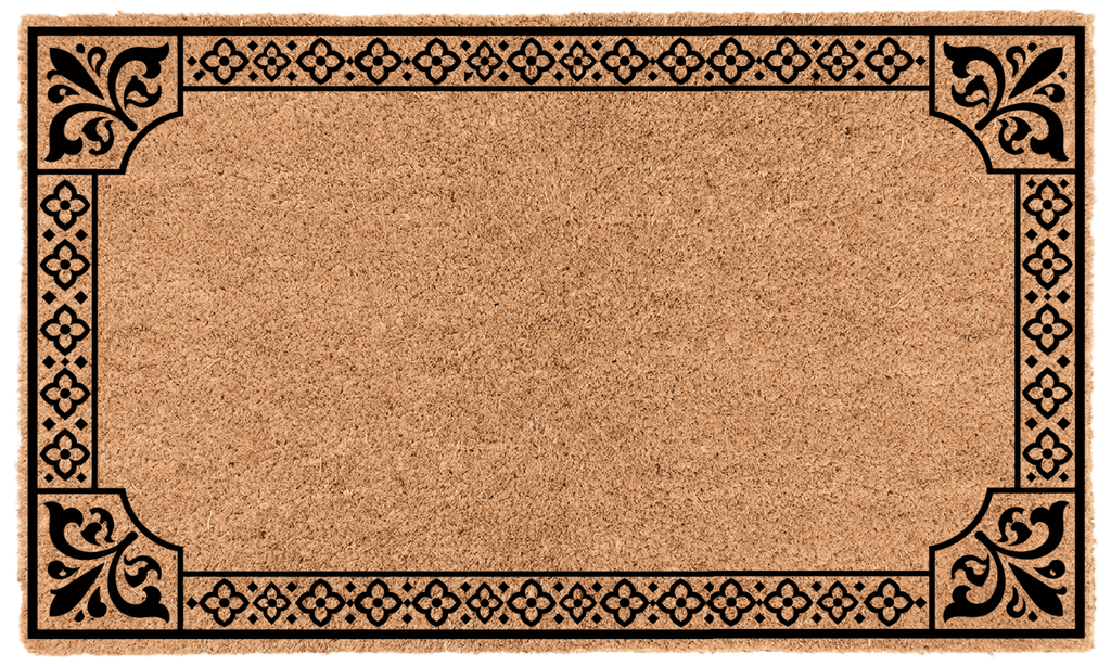 Mediterranian Border Personalized Coir Mat