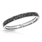 Melody Black Bangle by Belle Étoile Jewelry
