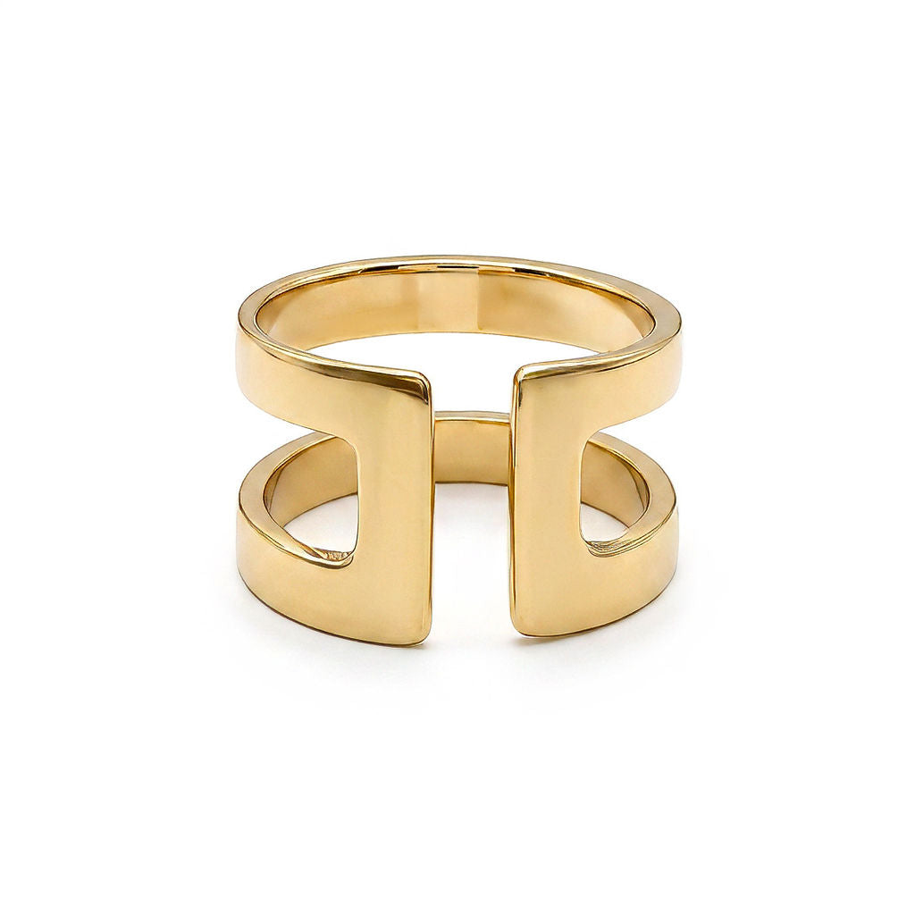 Mia Adjustable Open Band Ring for Women Men