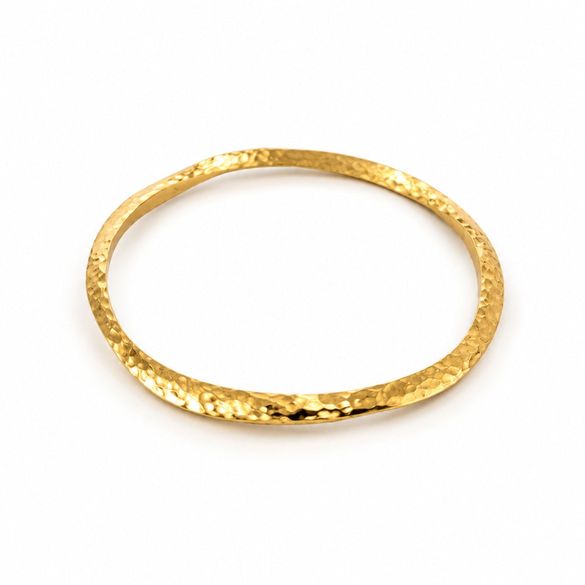 Miji Brass Irregular Curve Bangle