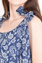 Mila Blue Tiered Midi Dress by Raas