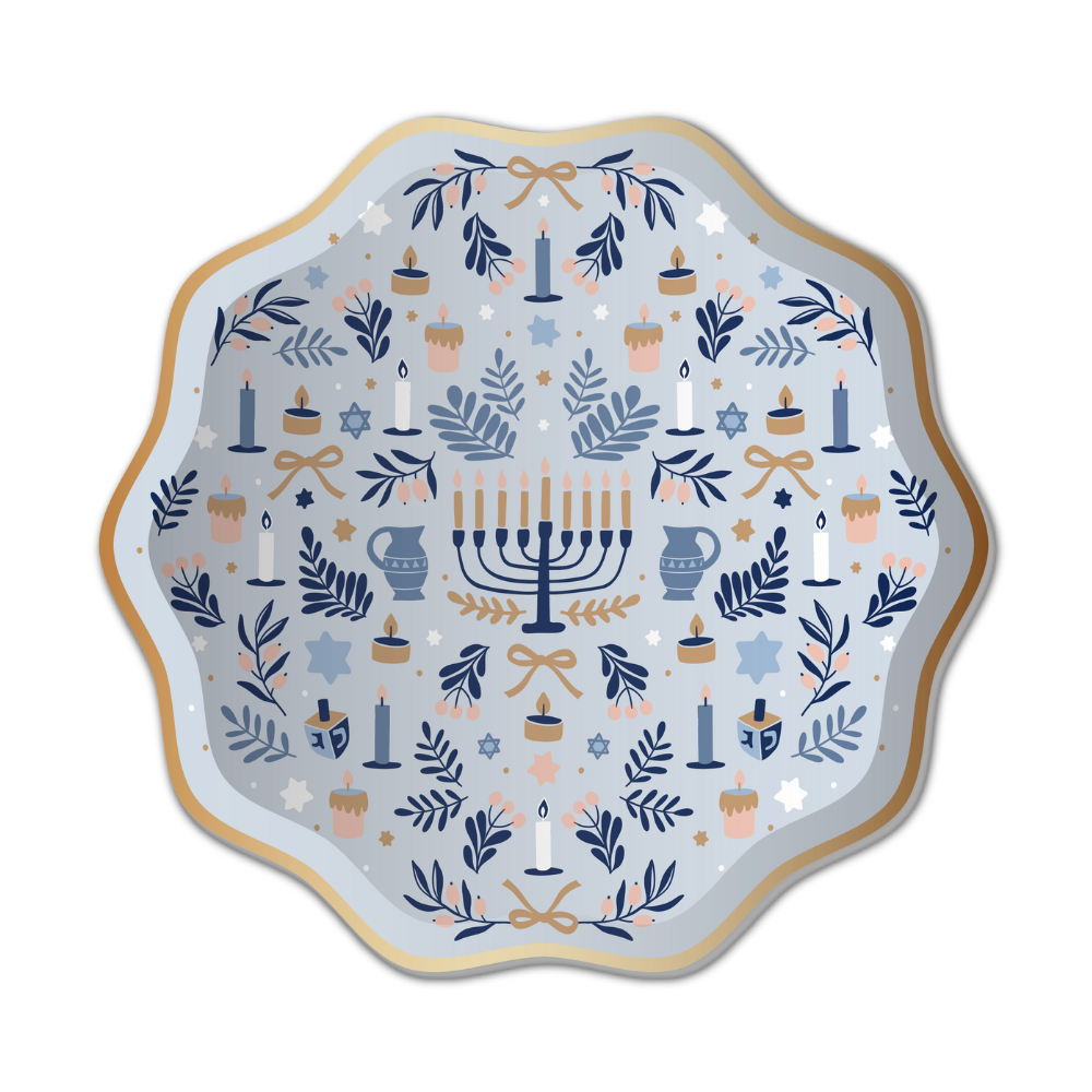 Modern Hanukkah - Small Paper Plates