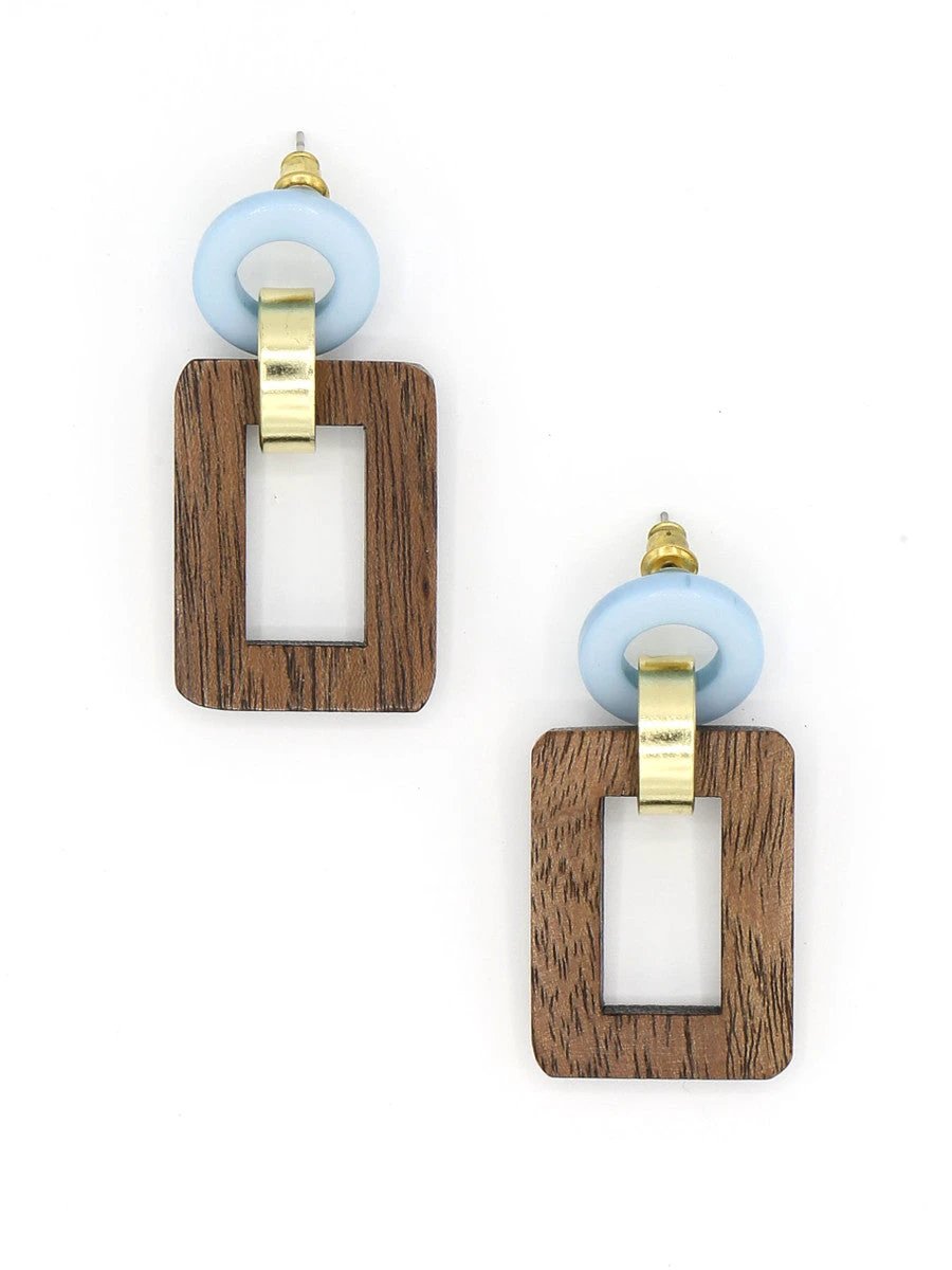 Modern Connection Earrings by Fair Anita