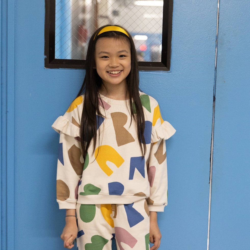 Mon Coeur Ruffled Sweatshirt