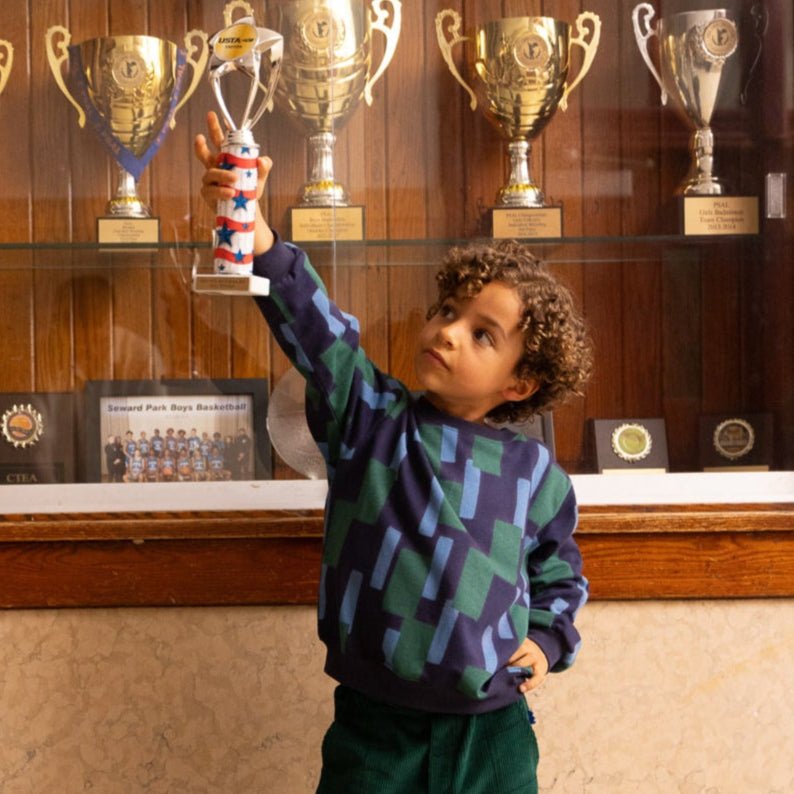Blue Block Sweatshirt