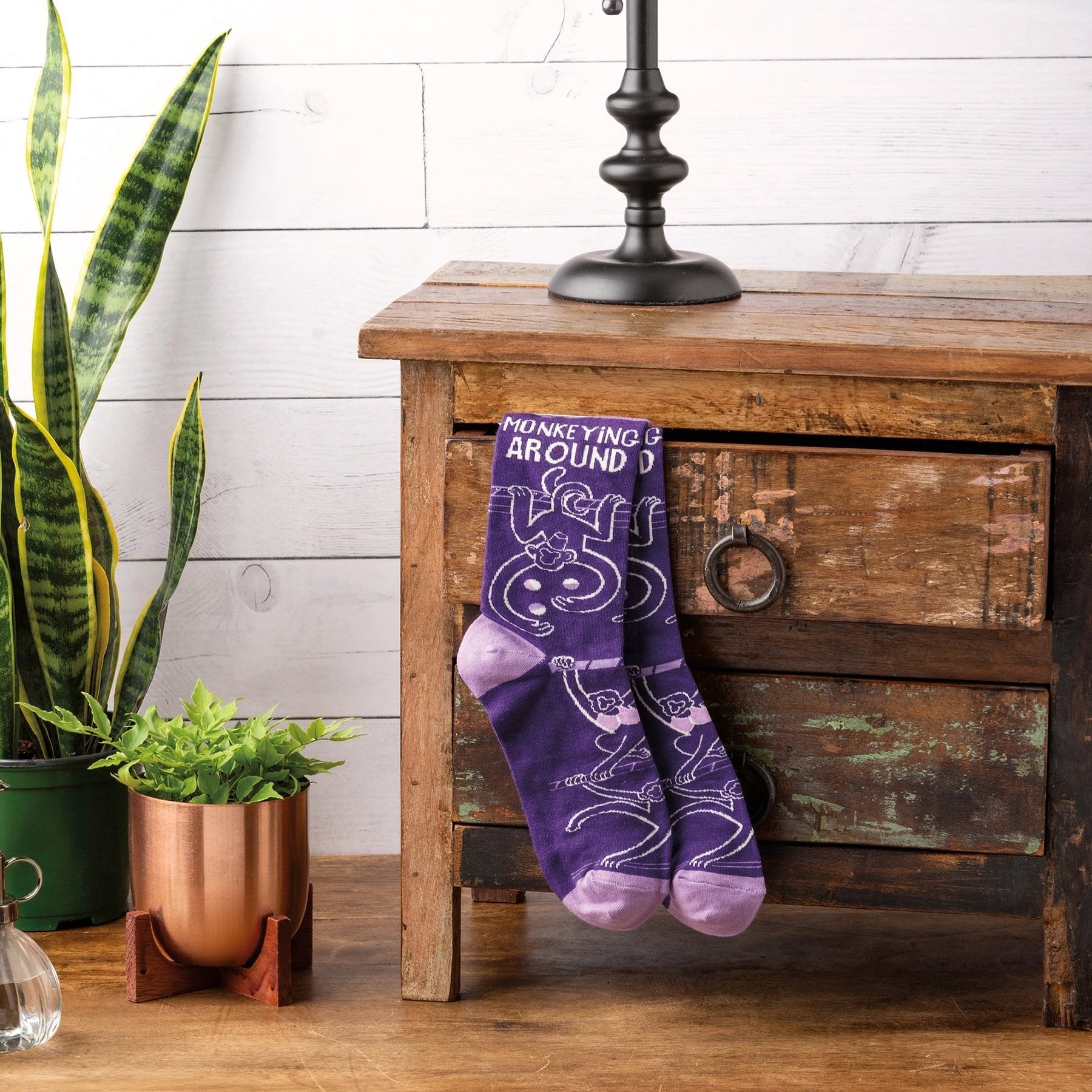 Monkeying Around Socks | Funny Unisex Socks by The Bullish Store