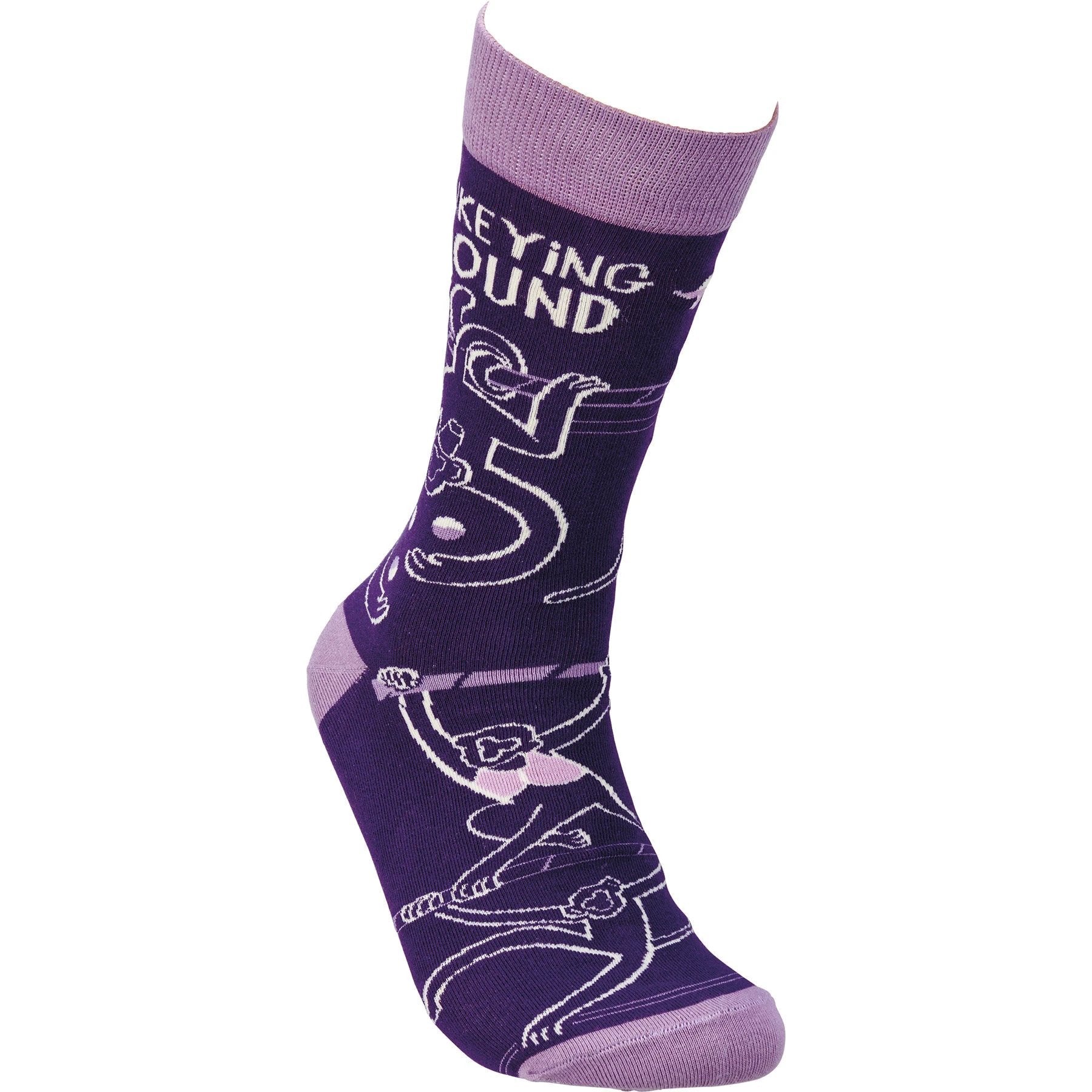 Monkeying Around Socks | Funny Unisex Socks by The Bullish Store