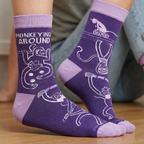 Monkeying Around Socks | Funny Unisex Socks by The Bullish Store