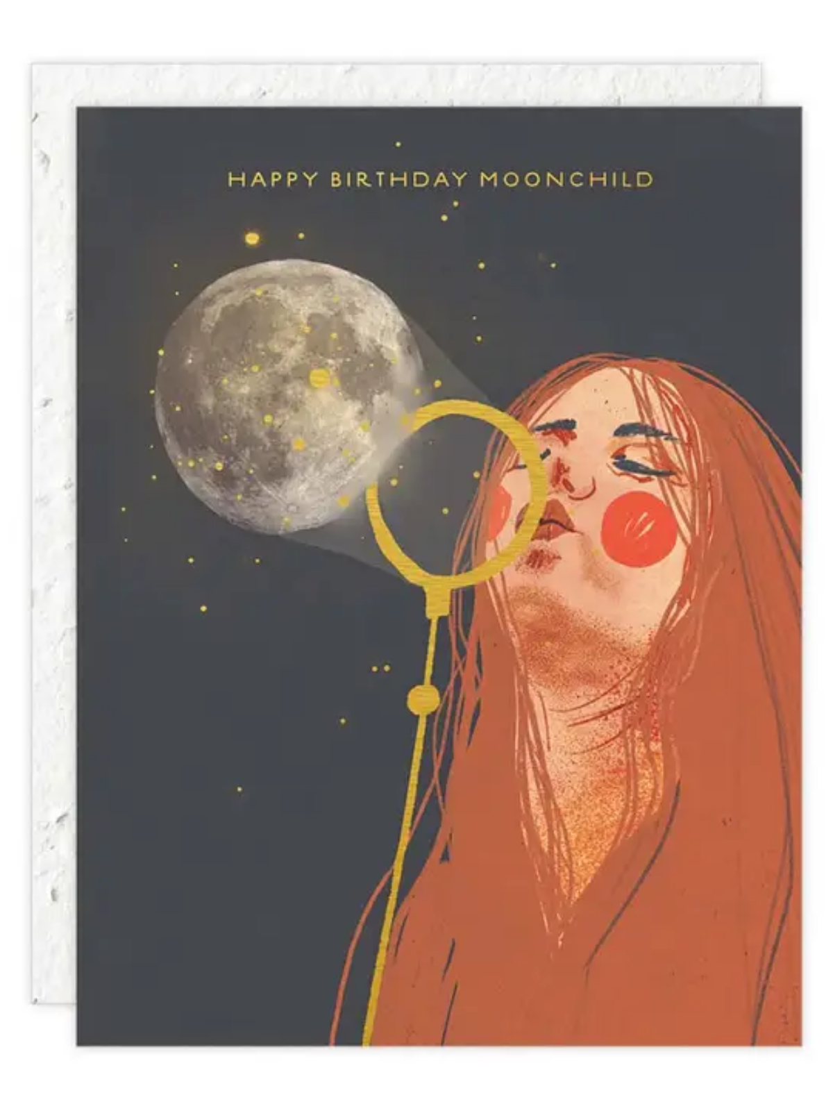 Moon Child - Seeded Birthday Card