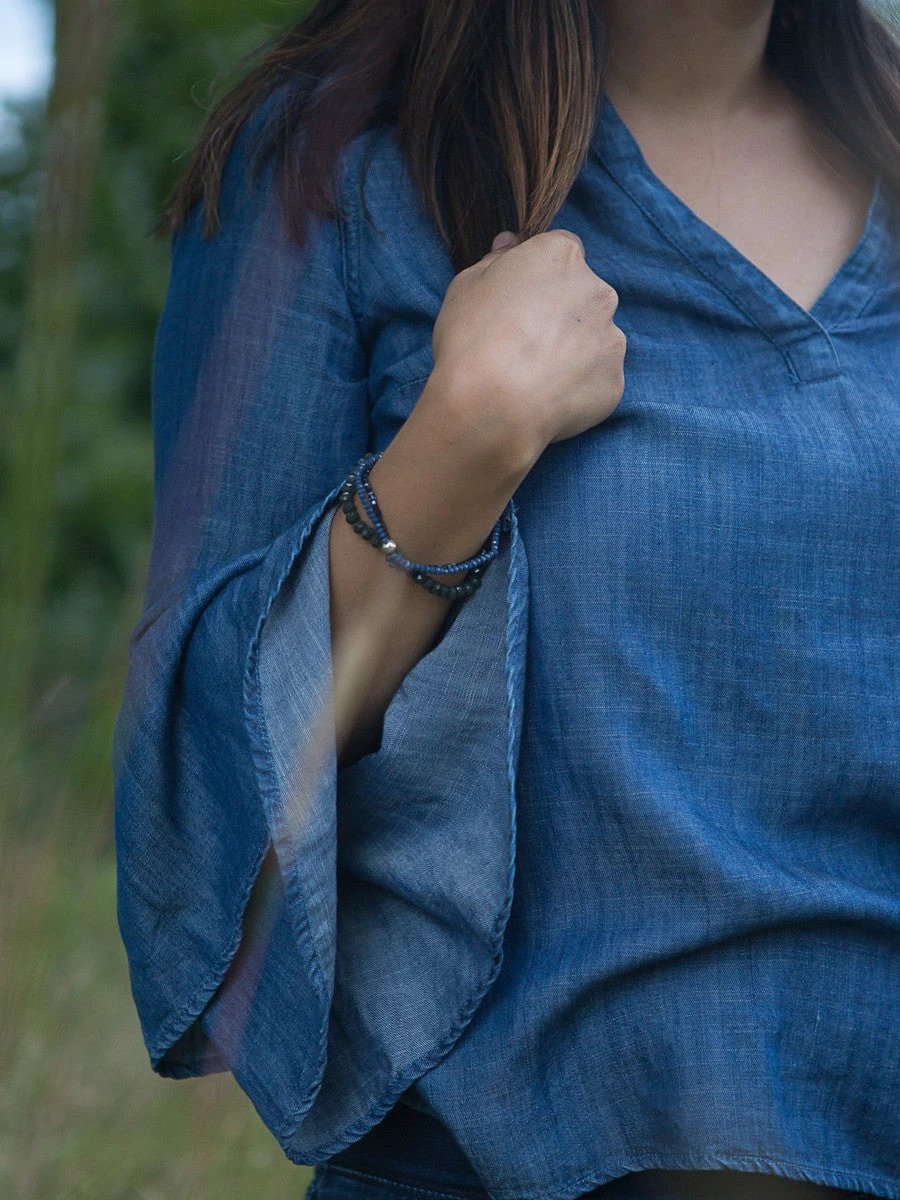 Sparkle Glass Elastic Bracelet by Fair Anita