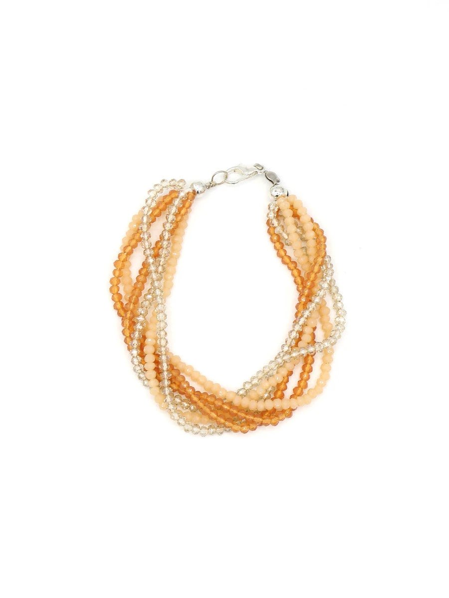 Multistrand Sparkle Bracelet - Peachy Keen by Fair Anita