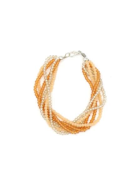 Multistrand Sparkle Bracelet - Peachy Keen by Fair Anita