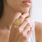 Mwanzo Circular Large Disc Ring for Women