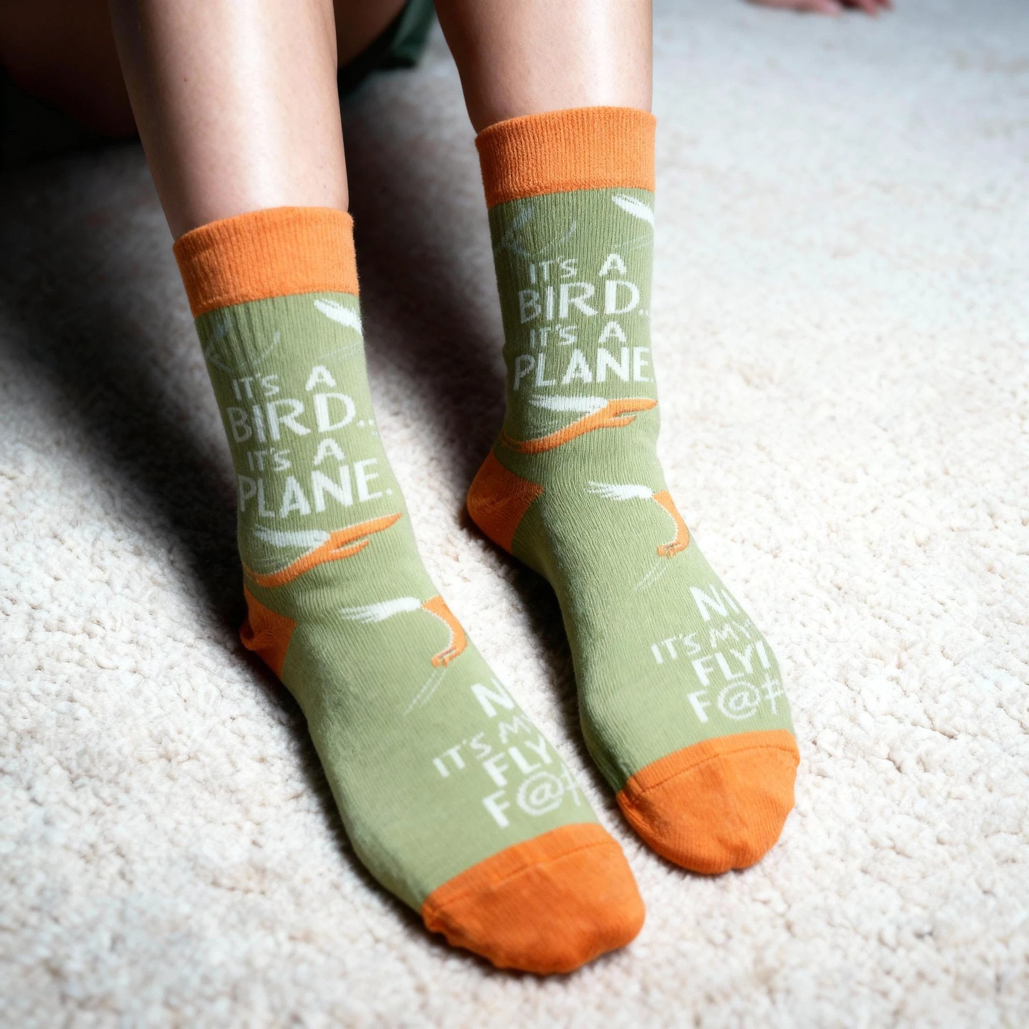 My Last Flying F@#* Socks | Colorful Novelty Unisex Socks | Gift for Her by The Bullish Store