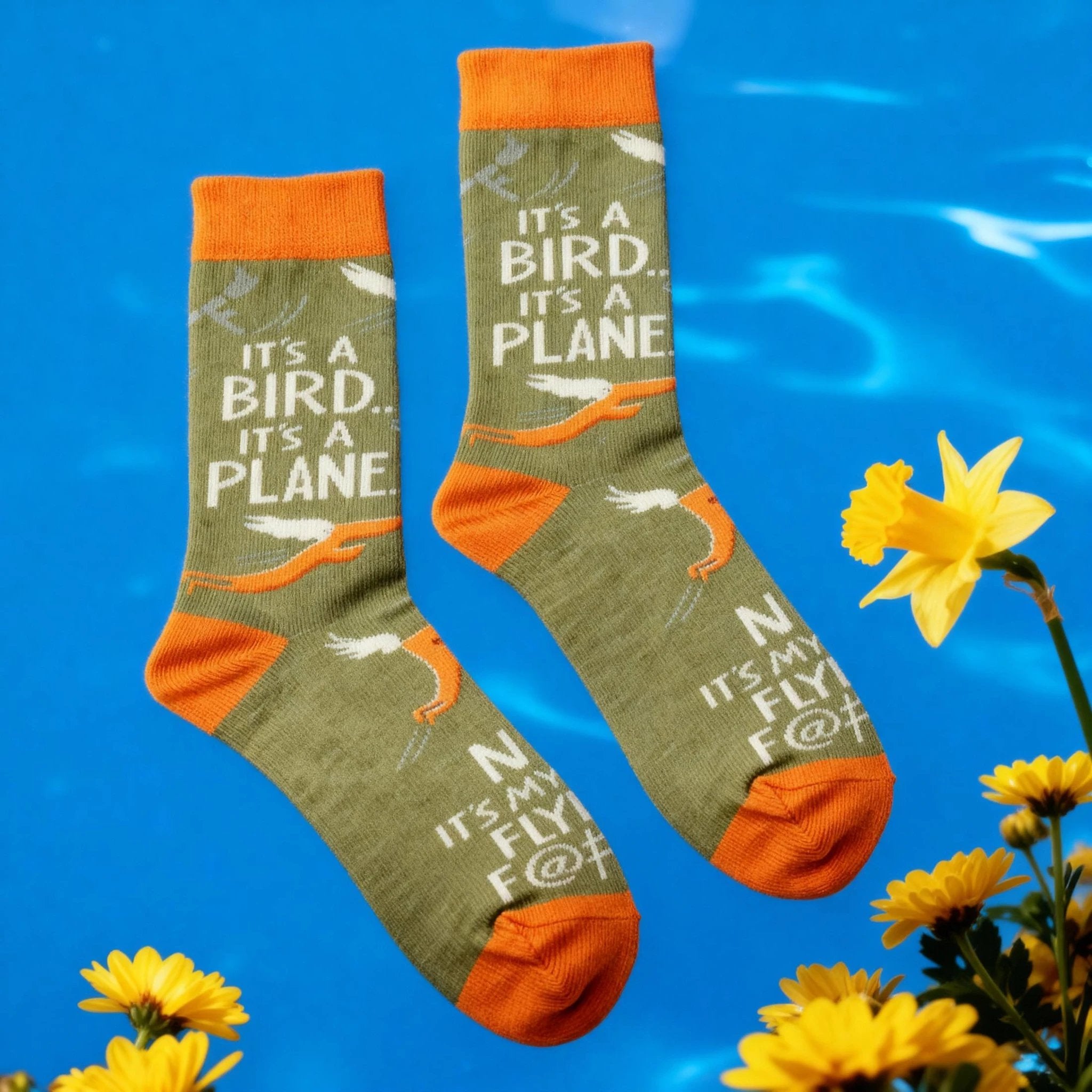 My Last Flying F@#* Socks | Colorful Novelty Unisex Socks | Gift for Her by The Bullish Store