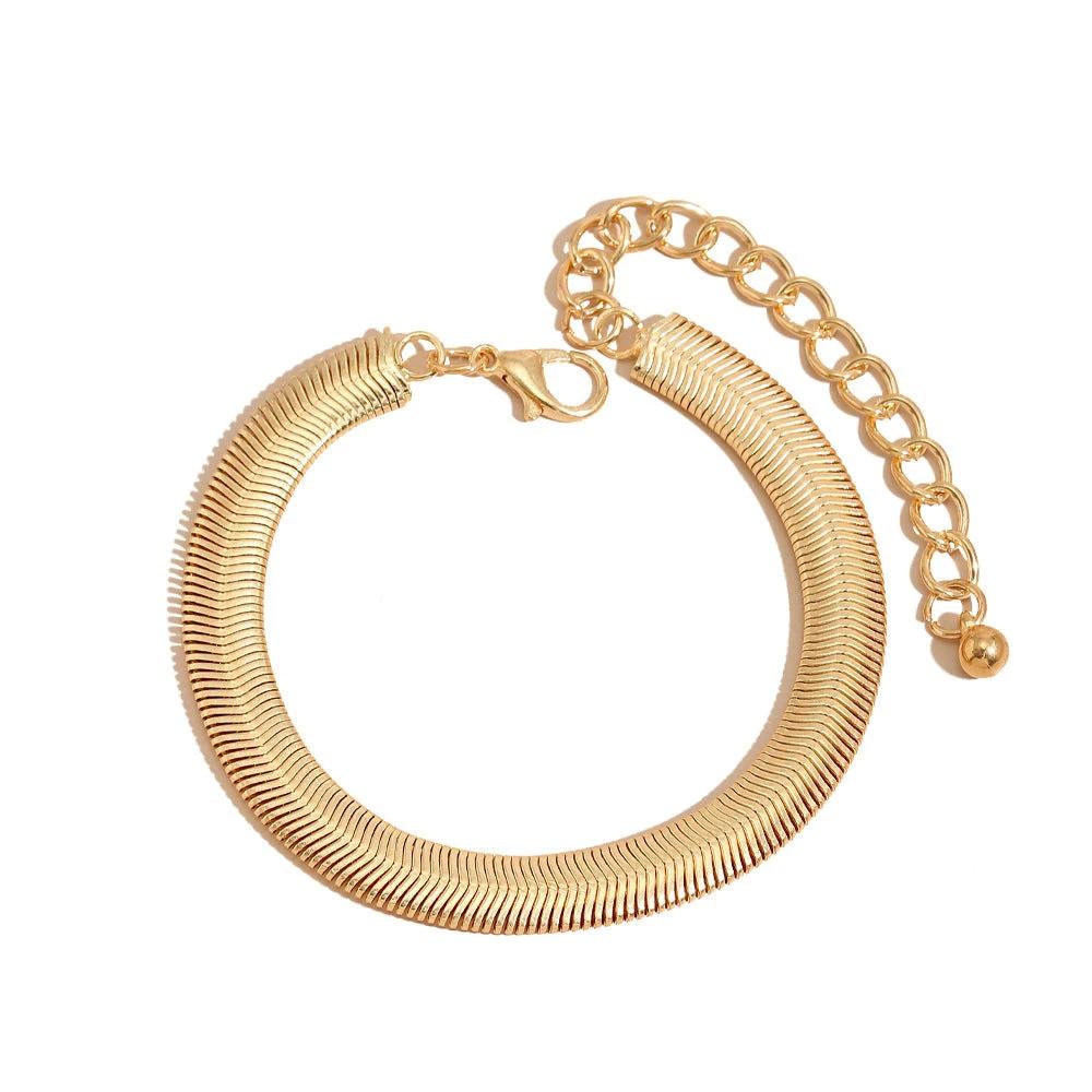 Golden Snake Bracelet by Curated By Suarez