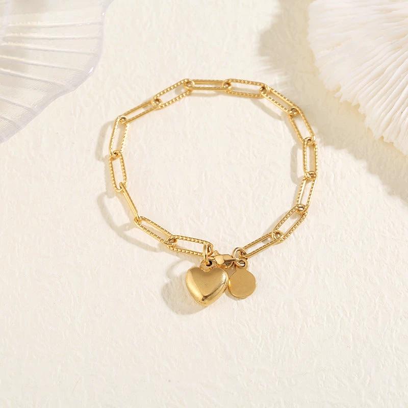Love Intention Heart Bracelet by Curated By Suarez