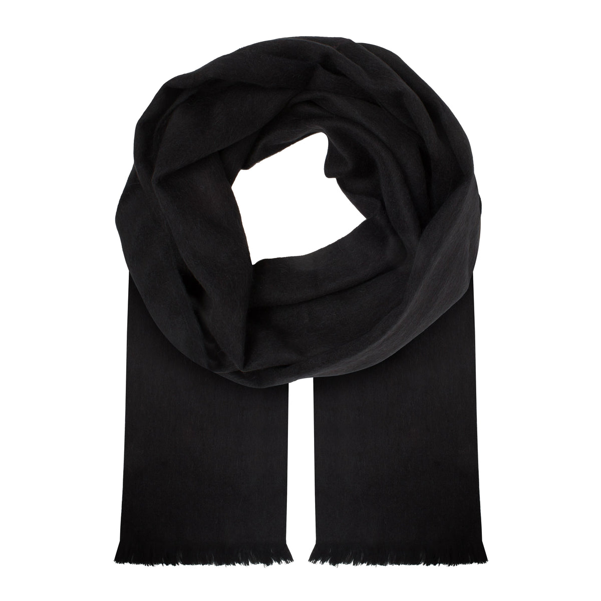 Alpaca Scarf (Solid Black)