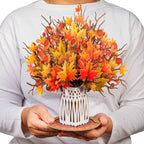 HugePop Pop Up Maple Leaf with Detachable Bouquet by Paper Love