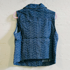 Nice Patches, Babe! Denim Vest with Zipper and Embroidered Patches [Sizes SM-XL] by The Bullish Store