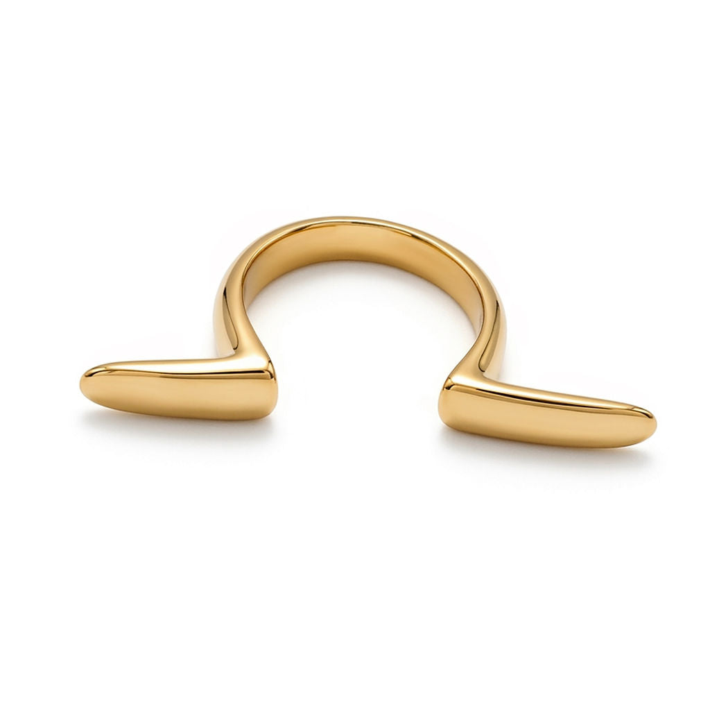 Njia Adjustable U-Shaped Open Cuff Ring for Women