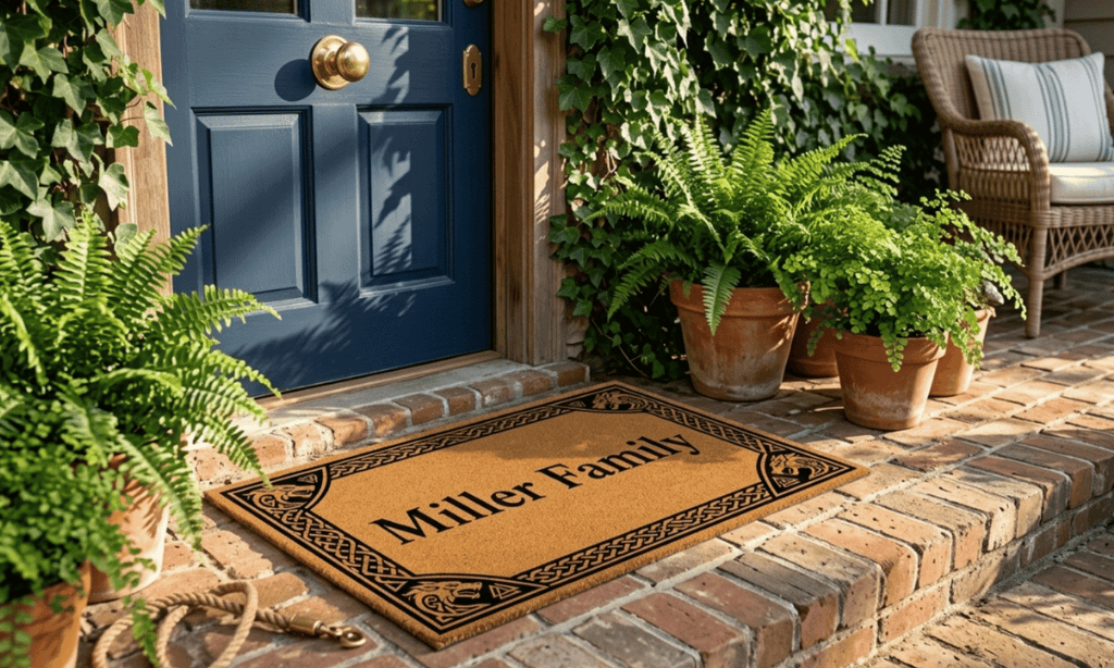 Norse Border Personalized Coir Mat