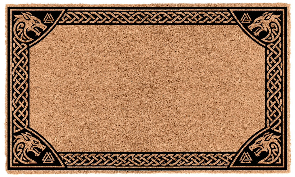 Norse Border Personalized Coir Mat