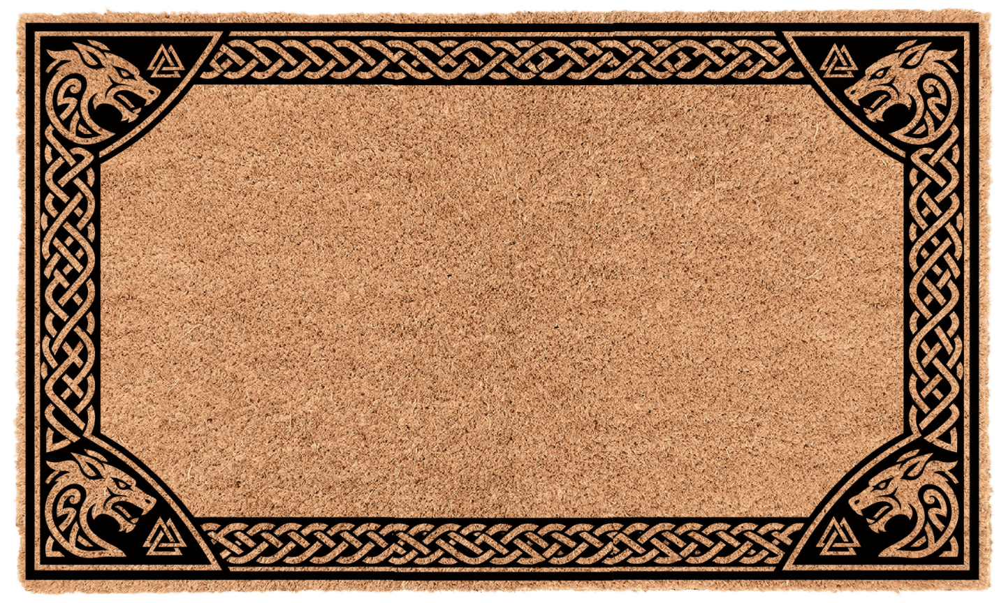 Norse Border Personalized Coir Mat