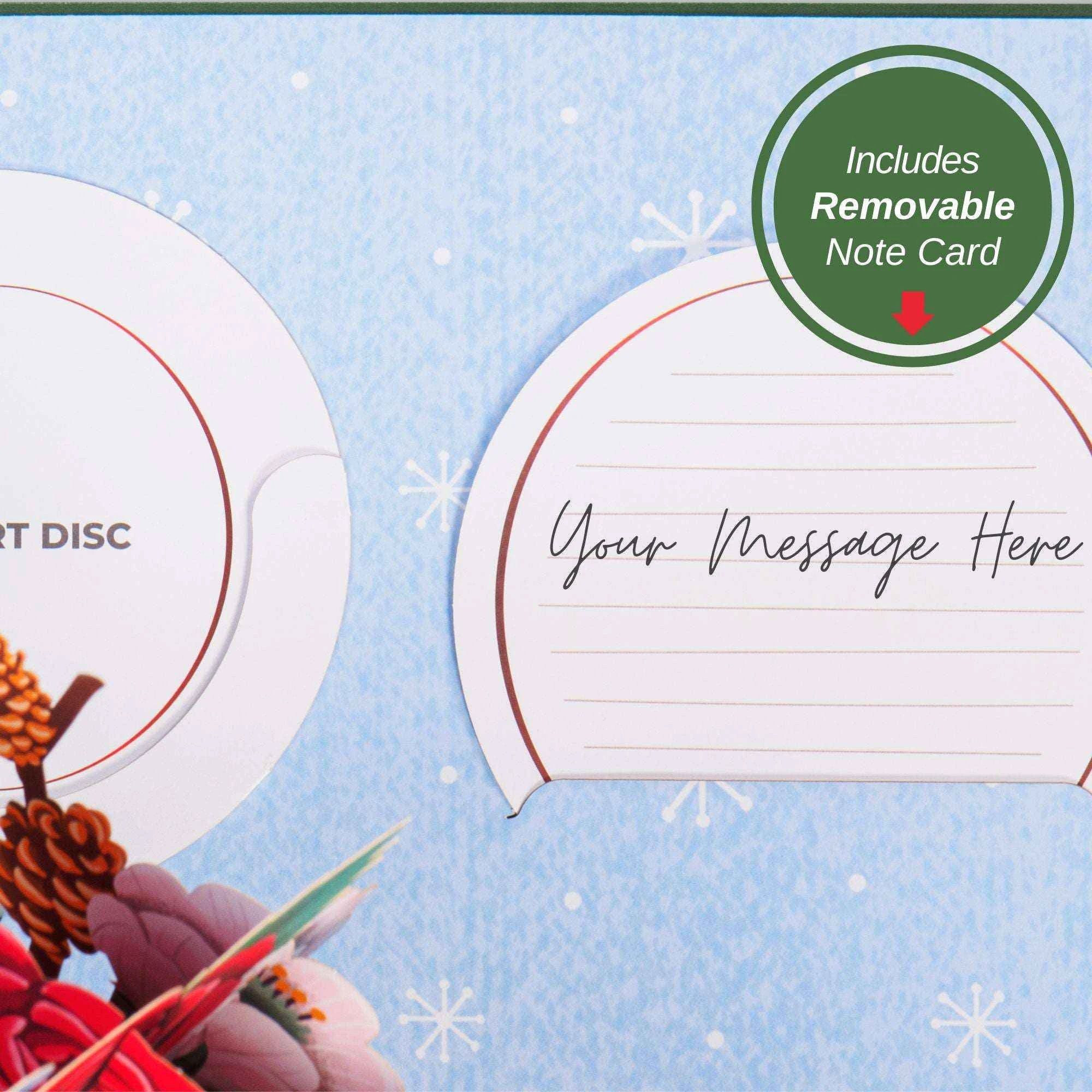 HugePop Joyous Flower Bouquet Pop Up Christmas Card by Paper Love
