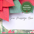 Poinsettia Pop Up Christmas Card by Paper Love
