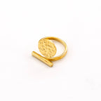 Nuru Adjustable Hammered Ring