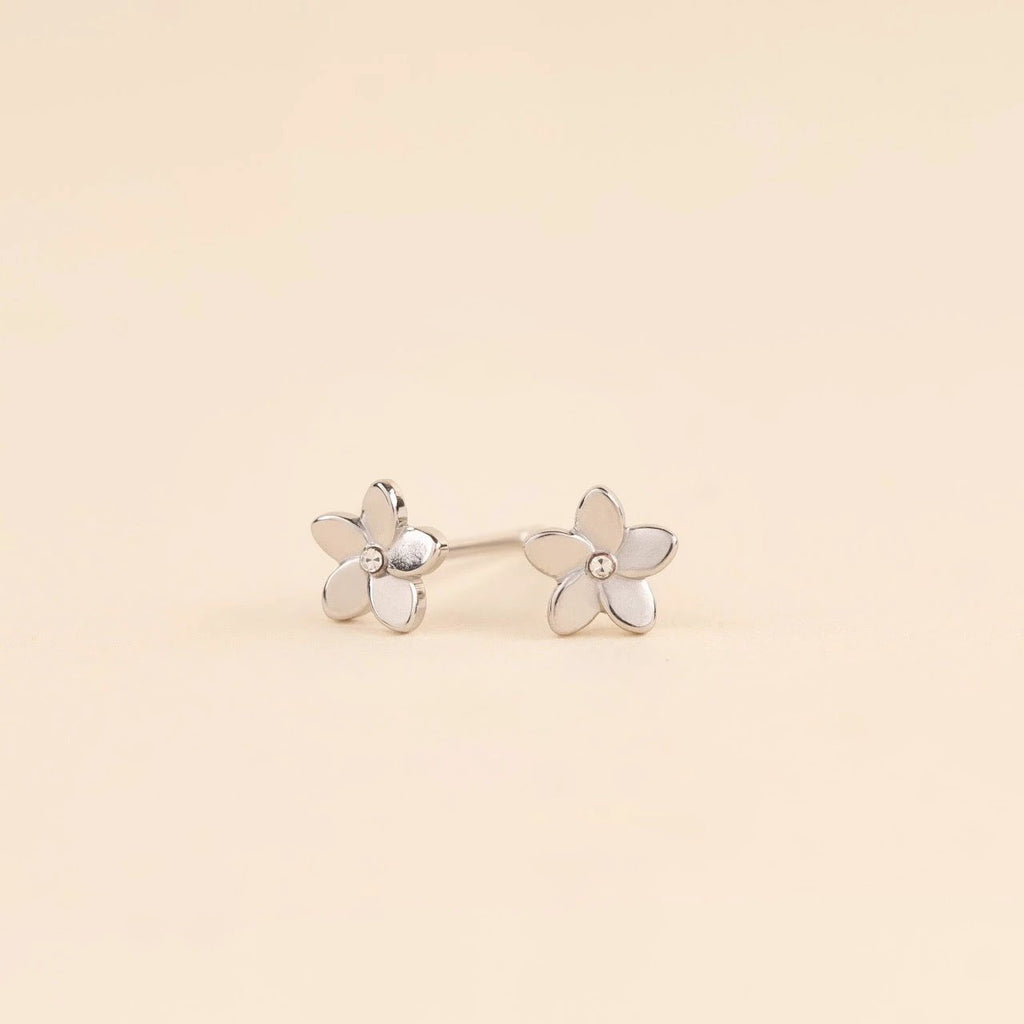 Plumeria Flower Stud Earrings by Oh Clementine