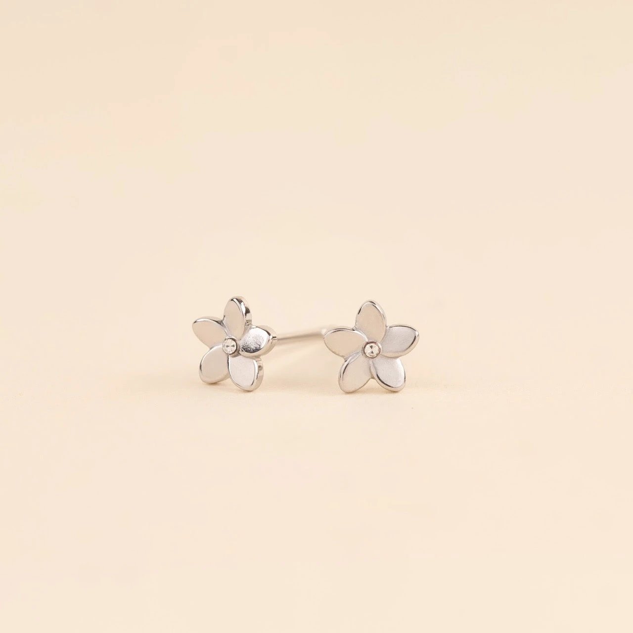 Plumeria Flower Stud Earrings by Oh Clementine