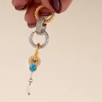 Paisley Chunky Huggie Hoop Earrings by Oh Clementine